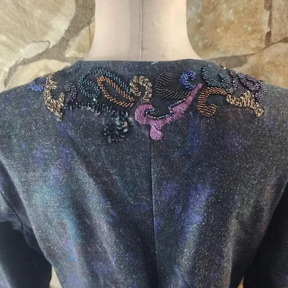 Chico’s Embellished Denim lJacket – Whimsygoth Vibes - Picture 4 of 6